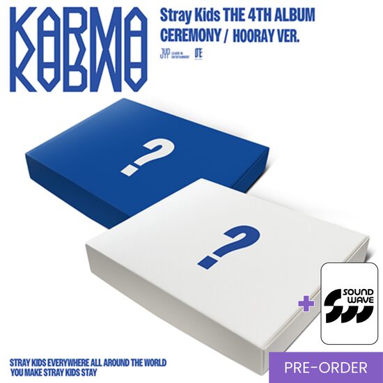 {PRE-ORDER} Stray Kids - The 4th Album [KARMA] (Standard Ver.) + Soundwave Photocard